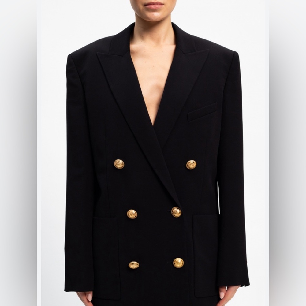 Balmain Double Breasted rib knit cardigan